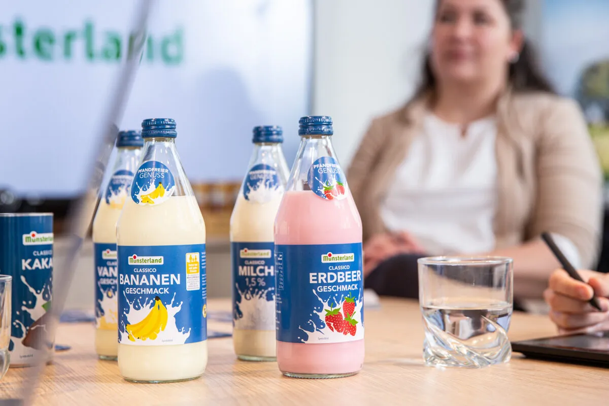 Münsterland Classico Bananen- und Erdbeergeschmack bei einer Verkostung im Team